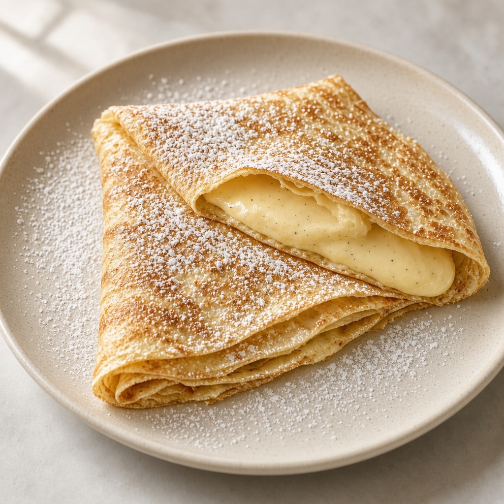 Crêpe à la vanille